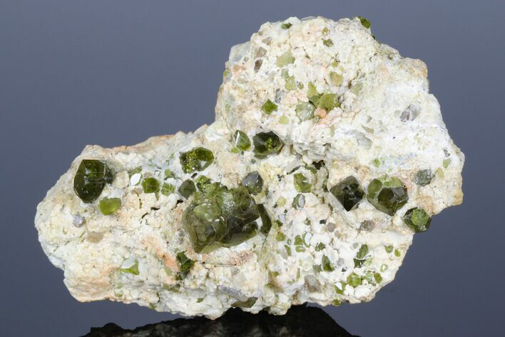 Lustrous Demantoid Garnet Cluster in Matrix - Madagascar #175913